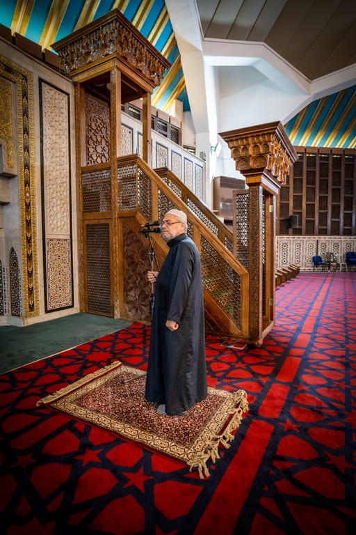 OLD MAN Read Quran Masjid Ramadain, a fine-art photograph by Ali Abu Ras