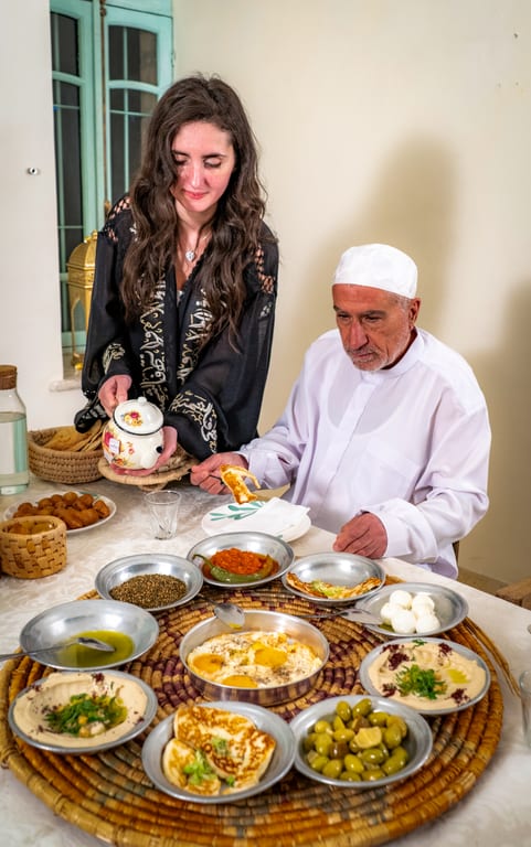 Family Ramadan Eftar Food Eating, a fine-art photograph by Ali Abu Ras