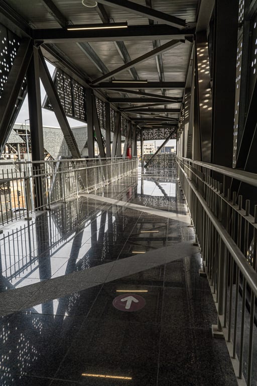 BRT Station, a fine-art photograph by Ali Abu Ras
