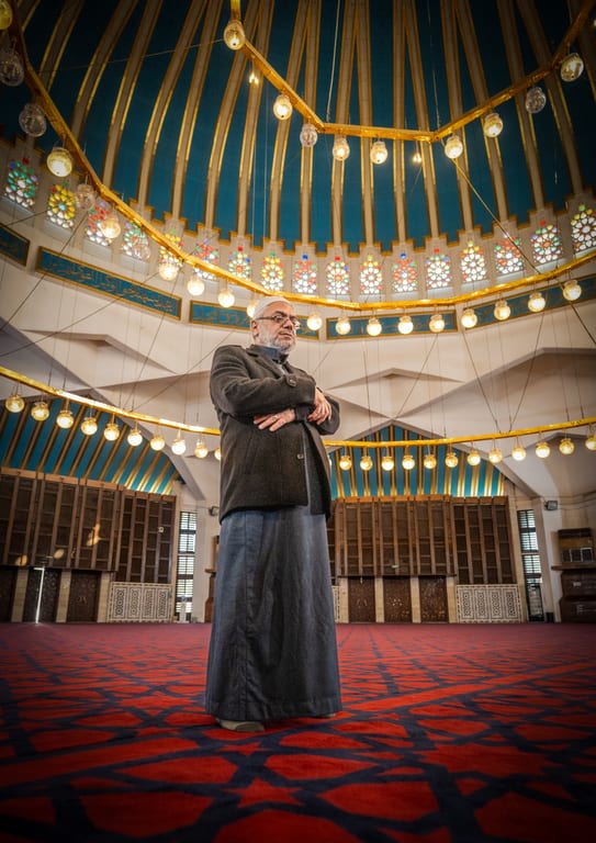OLD MAN Read Quran Masjid Ramadain, a fine-art photograph by Ali Abu Ras