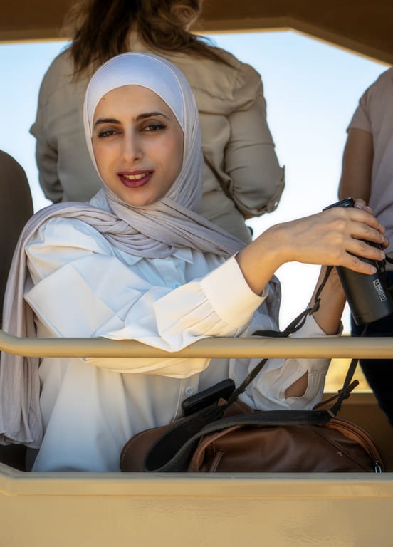 Girl Sara Azraq Water, a fine-art photograph by Ali Abu Ras