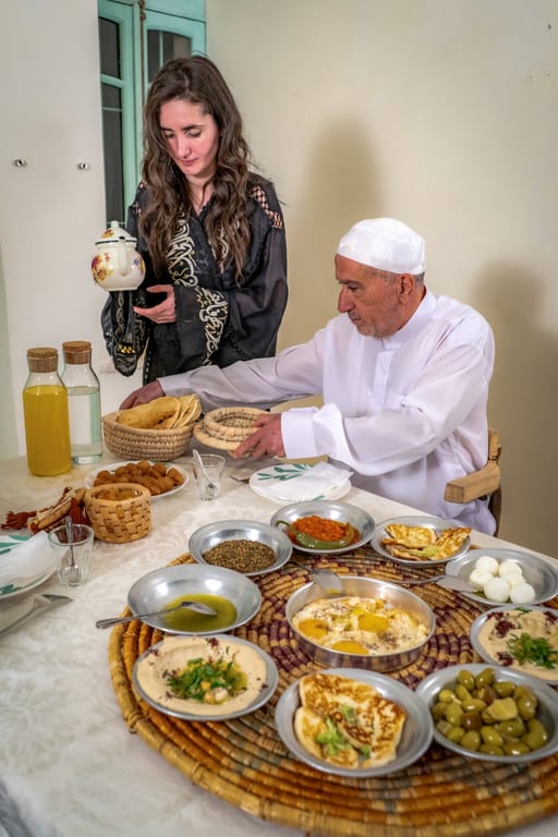 Family Ramadan Eftar Food Eating, a fine-art photograph by Ali Abu Ras