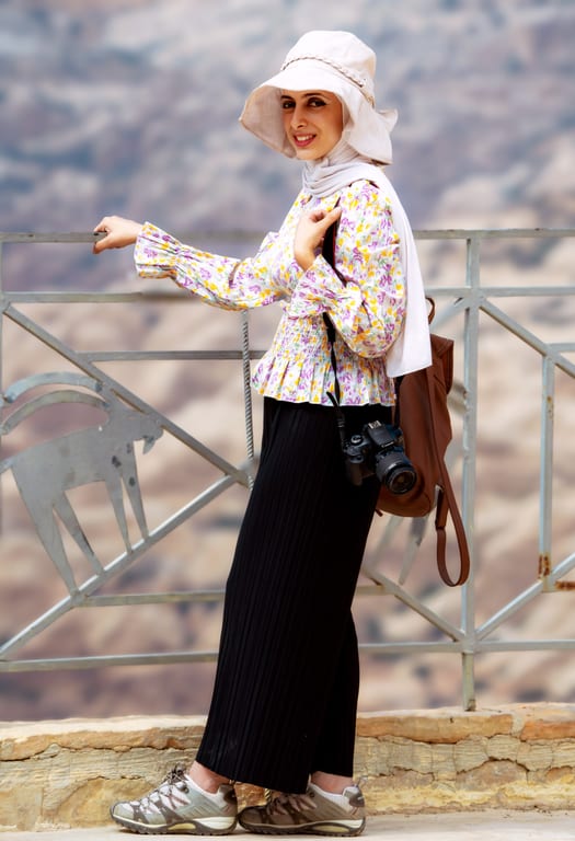 Girl Sara Dahana Water, a fine-art photograph by Ali Abu Ras