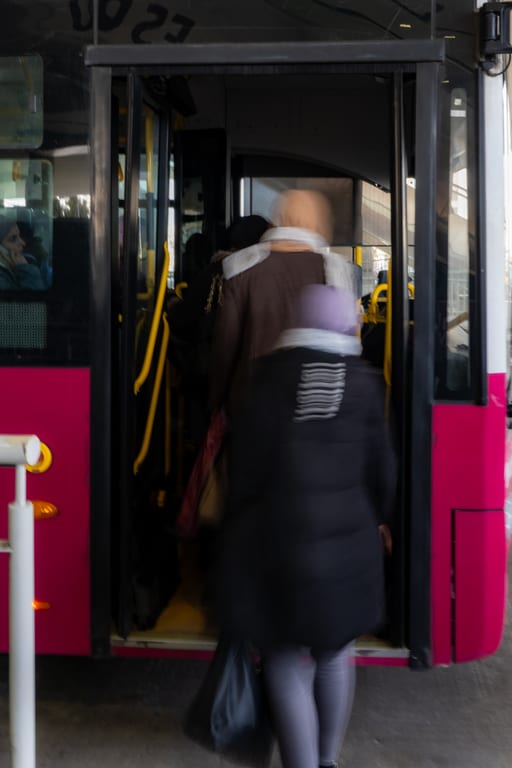 BRT Station, a fine-art photograph by Ali Abu Ras