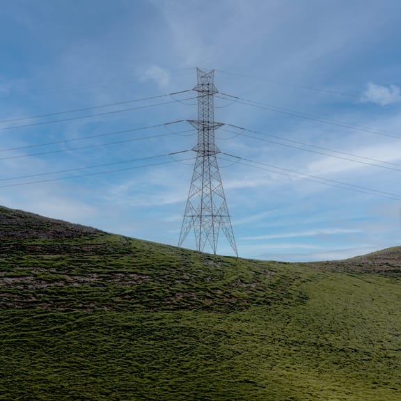 View FOR THE Electric Line AND Mount, a fine-art photograph by Ali Abu Ras