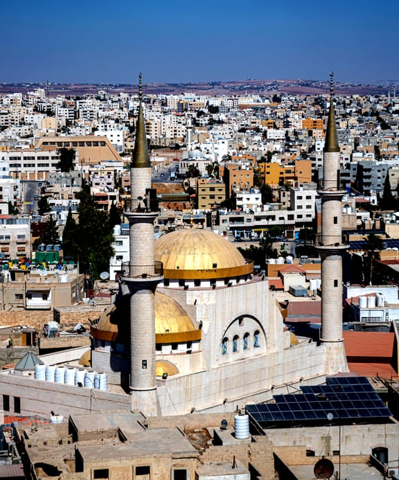 Madaba Masjid Town Church TOP, a fine-art photograph by Ali Abu Ras