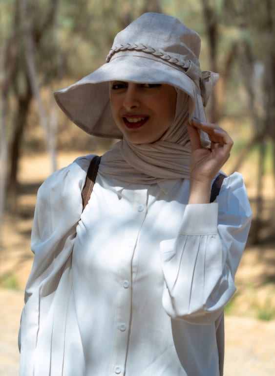 Girl Sara Azraq Water, a fine-art photograph by Ali Abu Ras