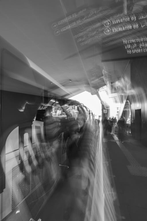 BRT Station, a fine-art photograph by Ali Abu Ras