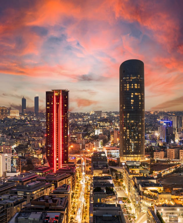 Amman City Scape, a fine-art photograph by Ali Abu Ras