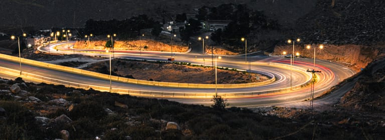 Beren Street Light Longexpuer Edit Edit, a fine-art photograph by Ali Abu Ras