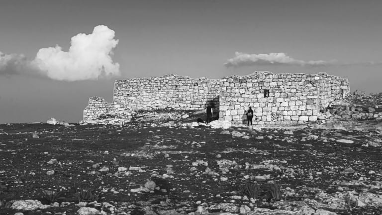Landscape Black AND White FOR Village Without Roofs, a fine-art photograph by Ali Abu Ras