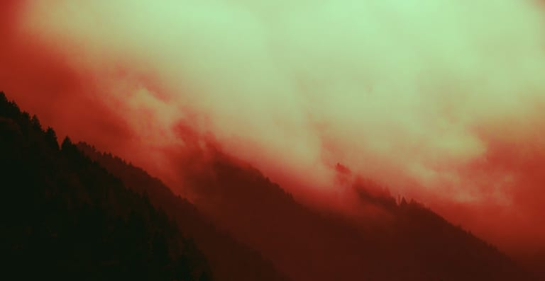 Tarabzon Mounten Clouds FOG Trees, a fine-art photograph by Ali Abu Ras