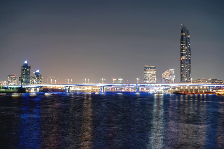 Bridg Water Ships City Long Expunge, a fine-art photograph by Ali Abu Ras