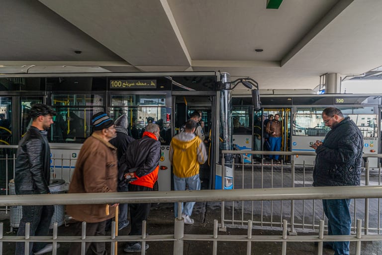 BRT Station 1, a fine-art photograph by Ali Abu Ras