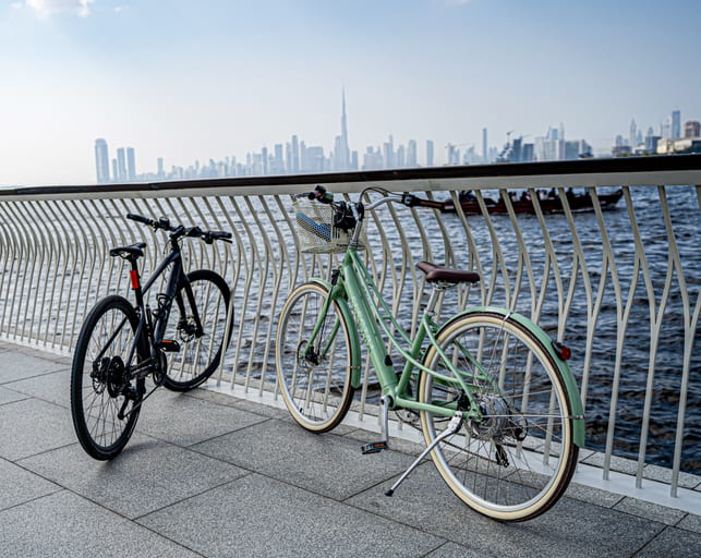 Bicycle SEA Cityscap Road, a fine-art photograph by Ali Abu Ras
