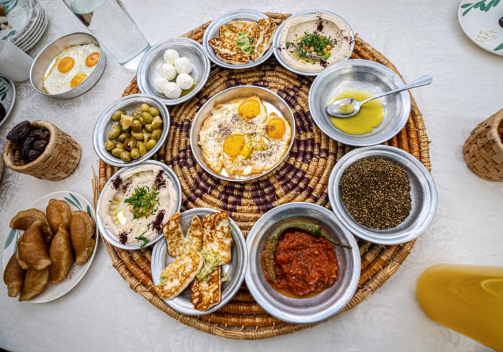 Food Table Ramadan Suhor, a fine-art photograph by Ali Abu Ras