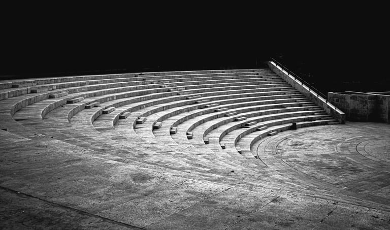 Stears Steps Stage, a fine-art photograph by Ali Abu Ras