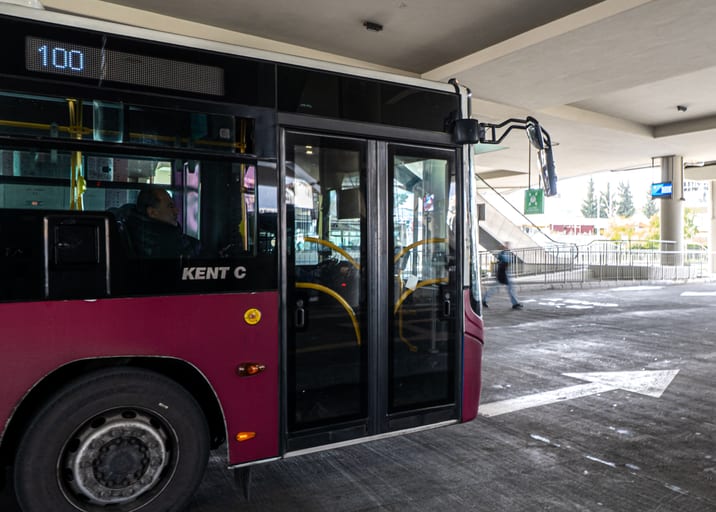 BRT Station, a fine-art photograph by Ali Abu Ras