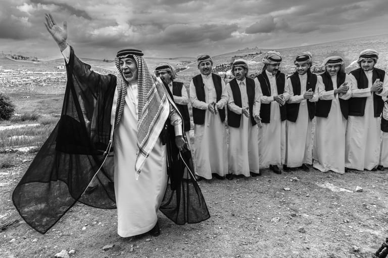 Samera Dance People Happy Smile, a fine-art photograph by Ali Abu Ras