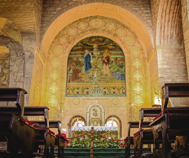 Church Madaba OLD Inside, a fine-art photograph by Ali Abu Ras