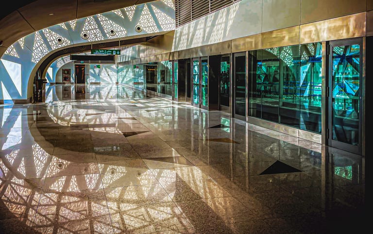Jaddah Airport Light Place, a fine-art photograph by Ali Abu Ras