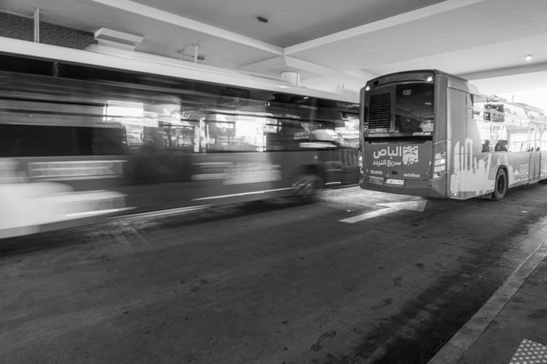 BRT Station 2, a fine-art photograph by Ali Abu Ras
