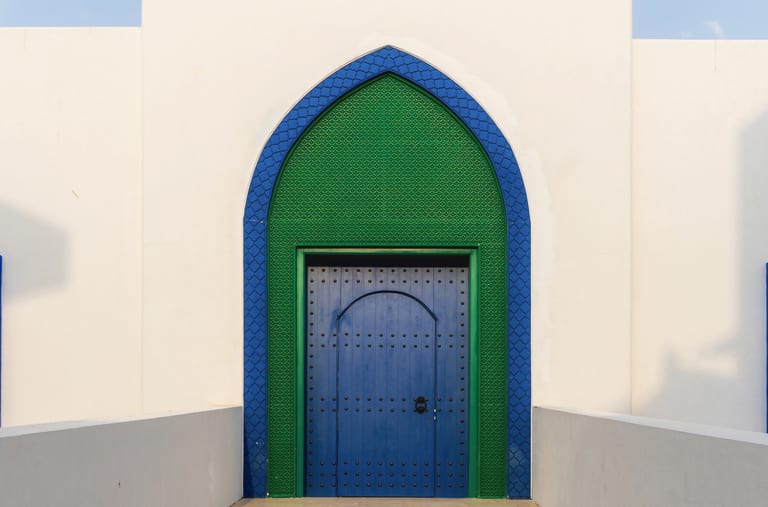 Architecture Ayla Building Blue, a fine-art photograph by Ali Abu Ras