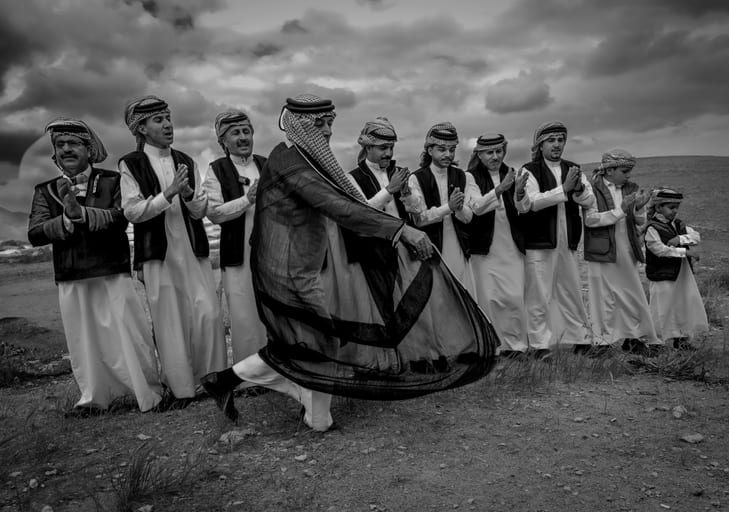 People Dance Folklore Jordan Blama Garesa, a fine-art photograph by Ali Abu Ras