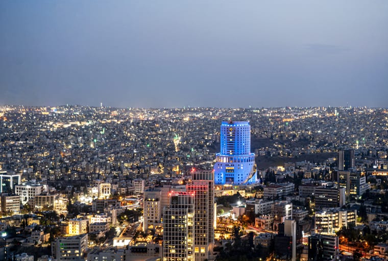 Amman City Scape Original, a fine-art photograph by Ali Abu Ras