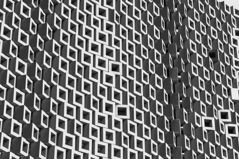 Architecture Hotel Squers Bluepsd, a fine-art photograph by Ali Abu Ras