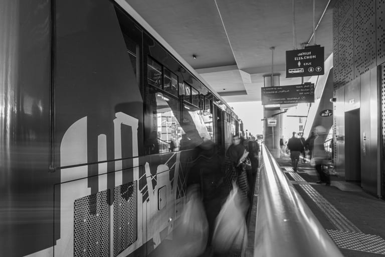 BRT Station 2, a fine-art photograph by Ali Abu Ras