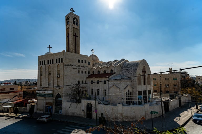 Church Amman Alabdali Building, a fine-art photograph by Ali Abu Ras
