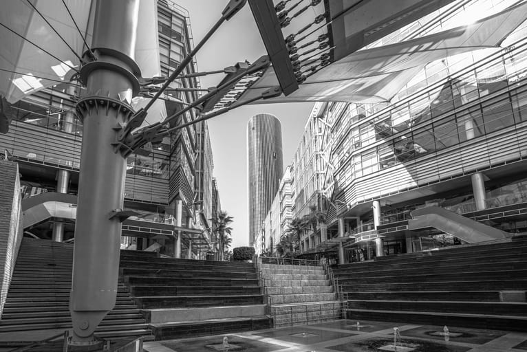 Alabli Bolivard Towers, a fine-art photograph by Ali Abu Ras
