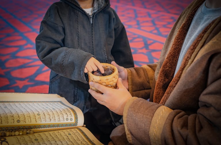 BOY Father Masjed Quran, a fine-art photograph by Ali Abu Ras