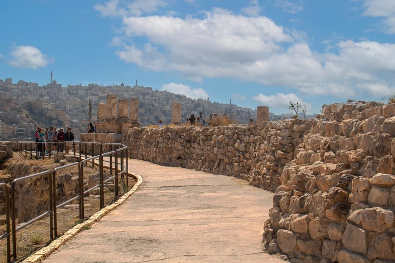 Amman Citadel National Historic Site, a fine-art photograph by Ali Abu Ras
