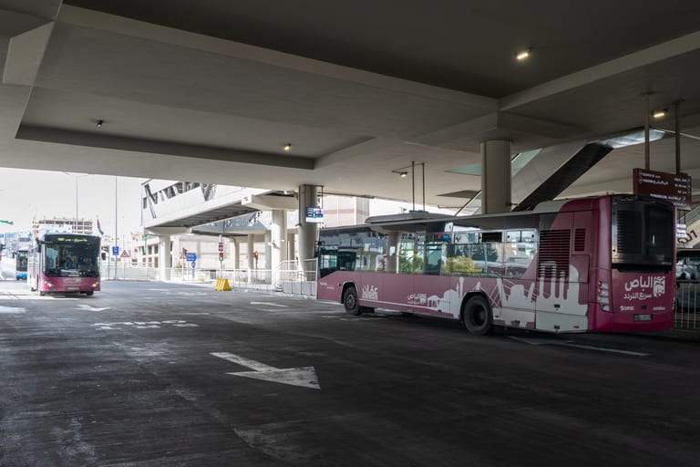 BRT Station, a fine-art photograph by Ali Abu Ras