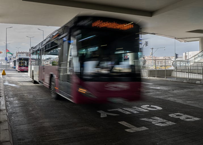 BRT Station, a fine-art photograph by Ali Abu Ras