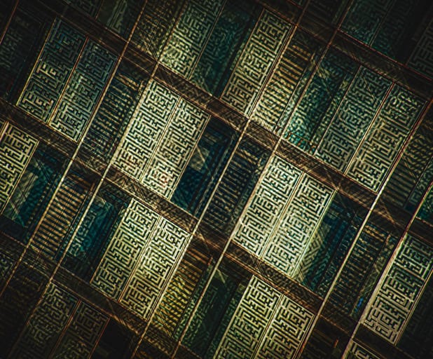 Abdali Windows Building Fineart, a fine-art photograph by Ali Abu Ras