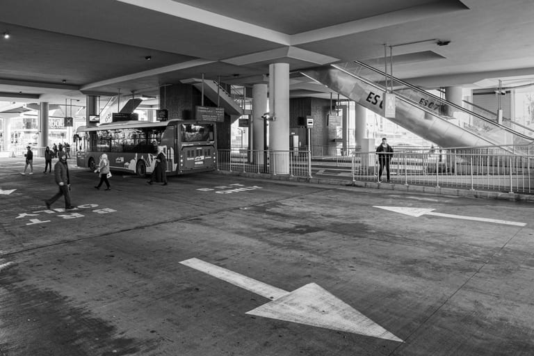 BRT Station 2, a fine-art photograph by Ali Abu Ras
