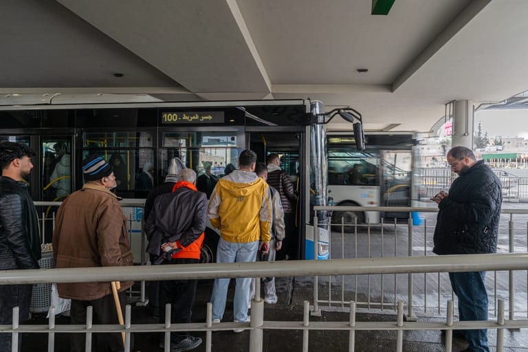 BRT Station 1, a fine-art photograph by Ali Abu Ras