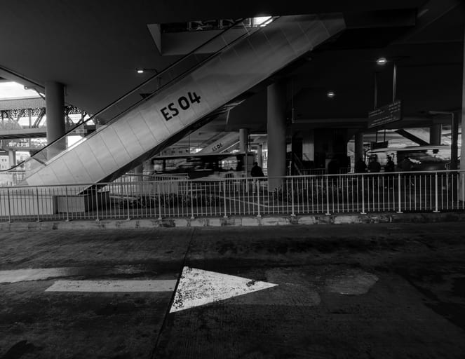 BRT Station, a fine-art photograph by Ali Abu Ras