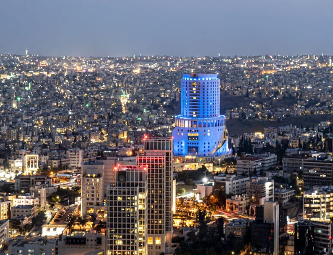 Amman City Scape Original, a fine-art photograph by Ali Abu Ras