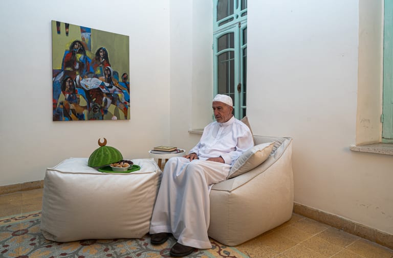 Family Ramadan Eftar Food Eating, a fine-art photograph by Ali Abu Ras