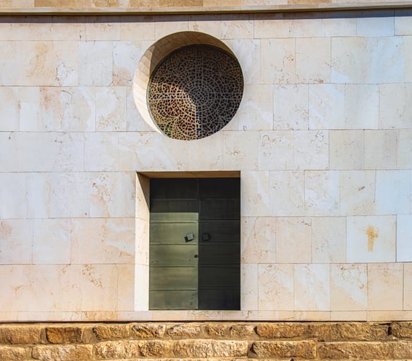 Madaba Church Nebo Mount Door, a fine-art photograph by Ali Abu Ras