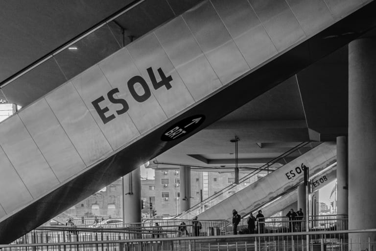 BRT Station Edit 2, a fine-art photograph by Ali Abu Ras