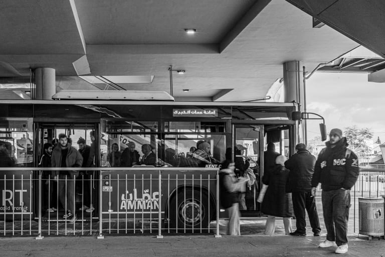 BRT Station 1 2, a fine-art photograph by Ali Abu Ras