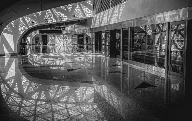 Jaddah Airport Light Place, a fine-art photograph by Ali Abu Ras