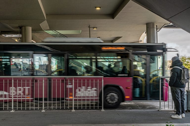 BRT Station, a fine-art photograph by Ali Abu Ras