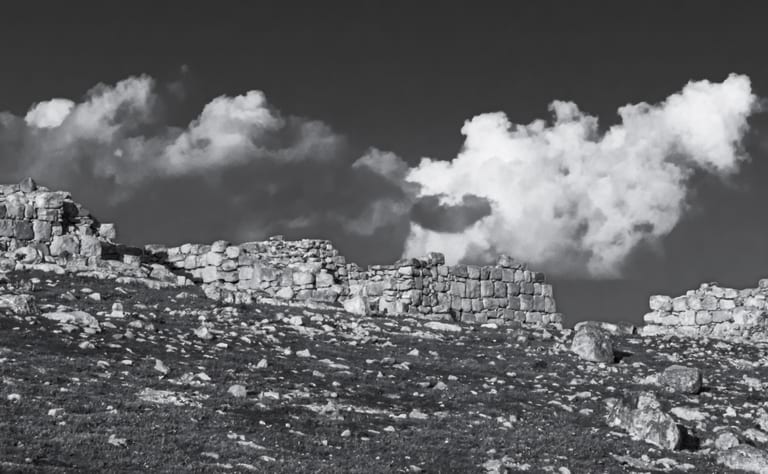 Landscape Black AND White FOR Village Without Roofs, a fine-art photograph by Ali Abu Ras