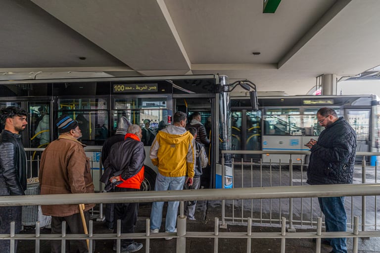 BRT Station, a fine-art photograph by Ali Abu Ras
